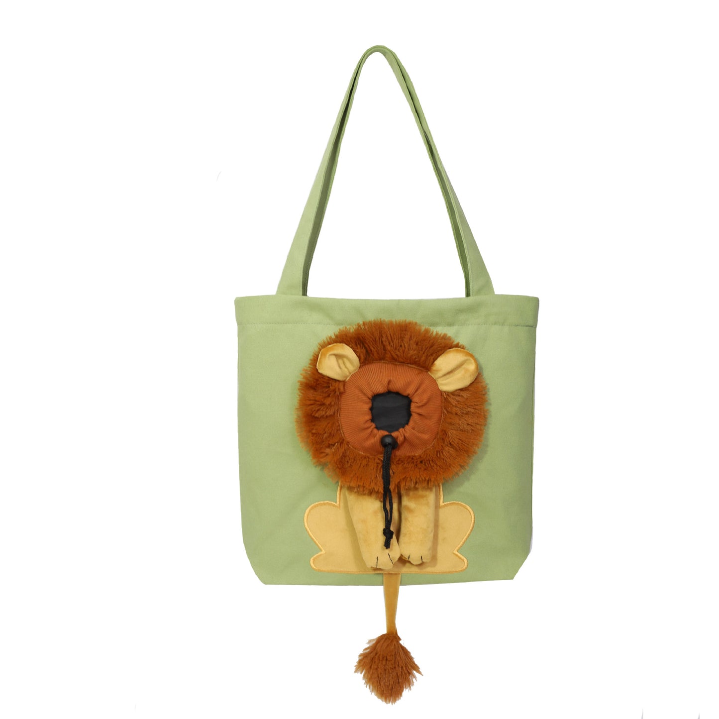 Lion Faced Pet Carrier with Zippers