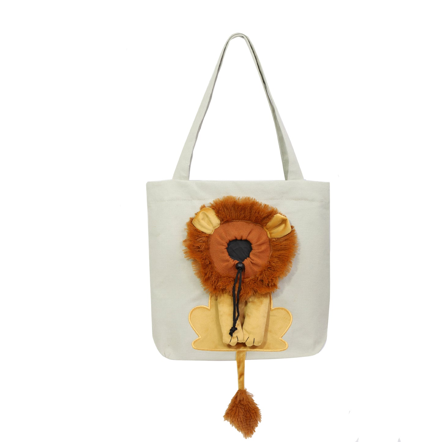 Lion Faced Pet Carrier with Zippers