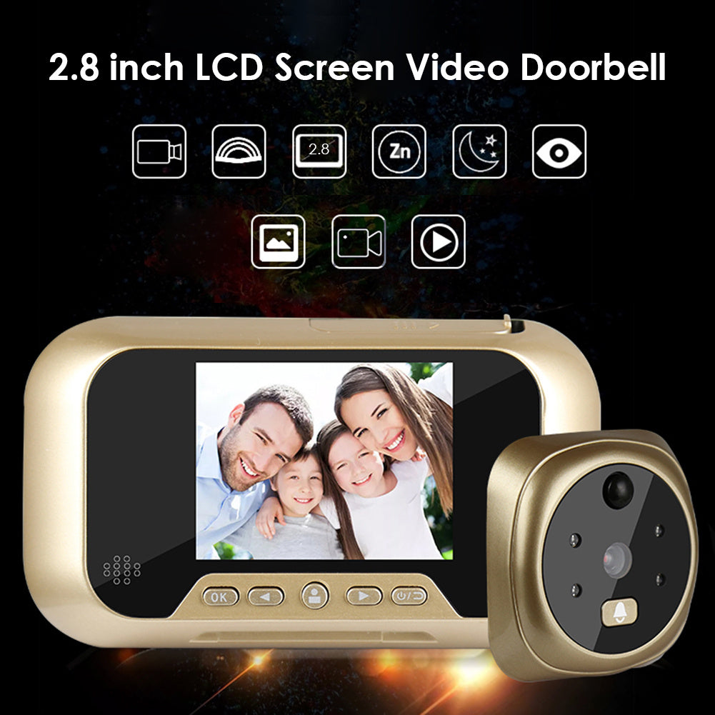 Video Doorbell 2.8 Inch Infrared Night Vision