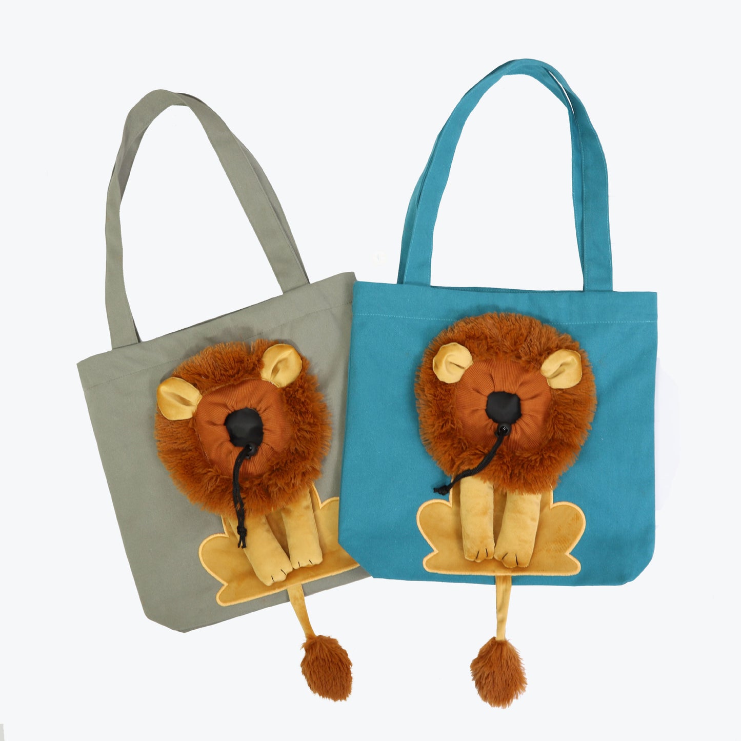 Lion Faced Pet Carrier with Zippers