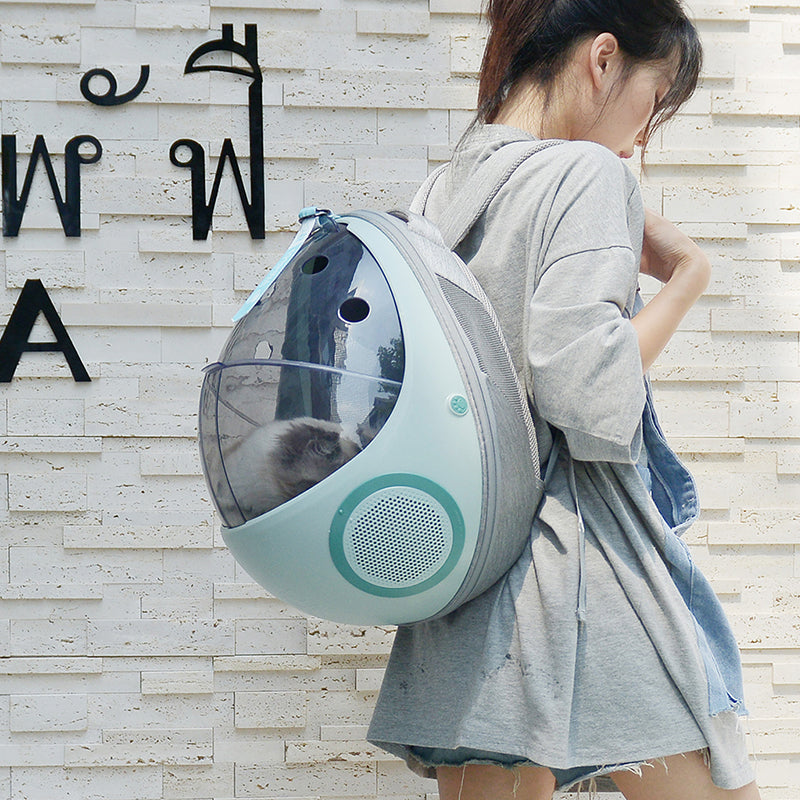 Transparent Pet Carrier: Breathable & Egg Shell Design