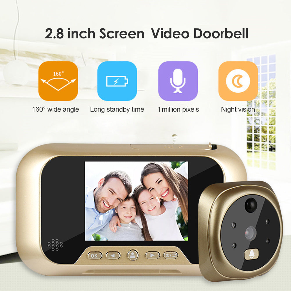 Video Doorbell 2.8 Inch Infrared Night Vision