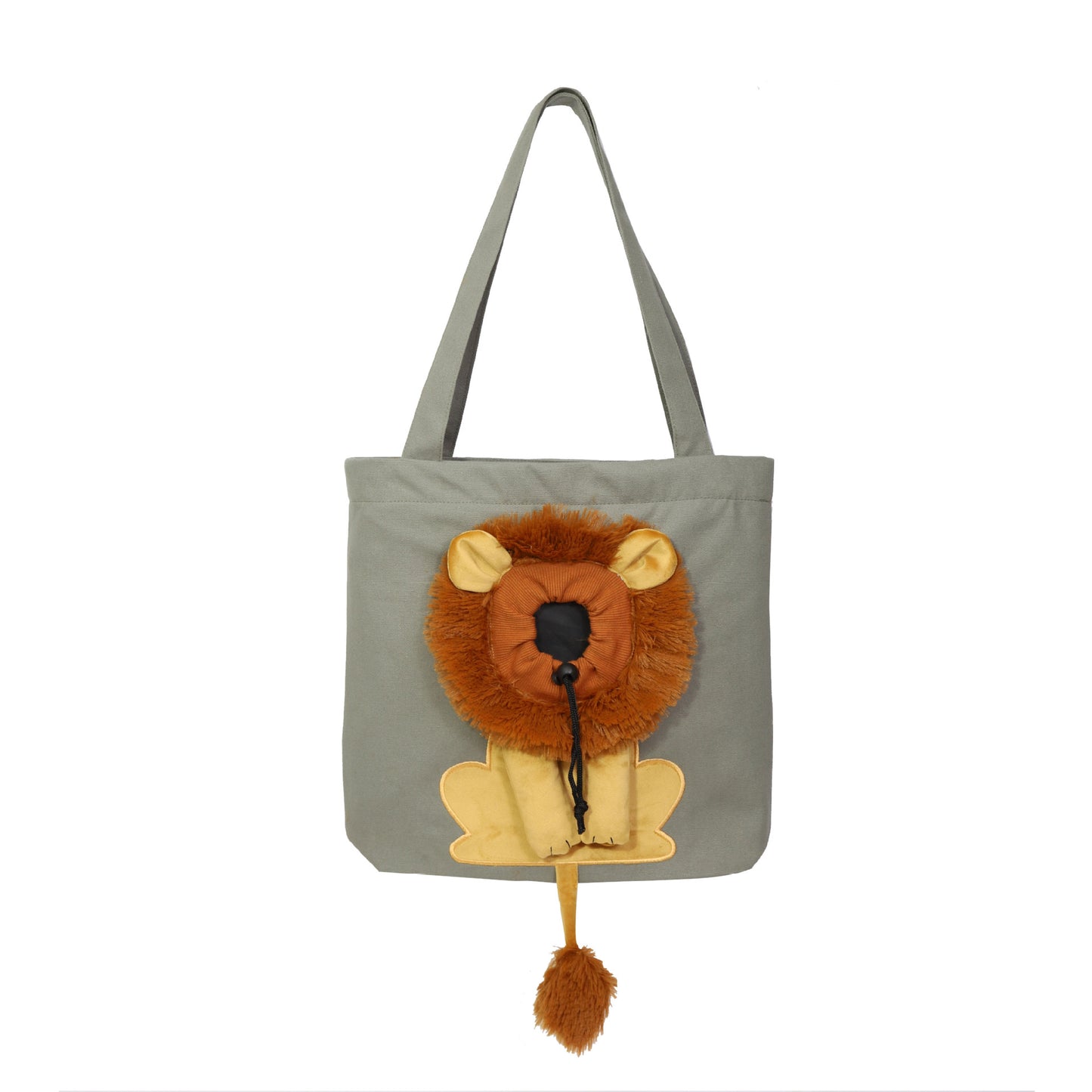 Lion Faced Pet Carrier with Zippers