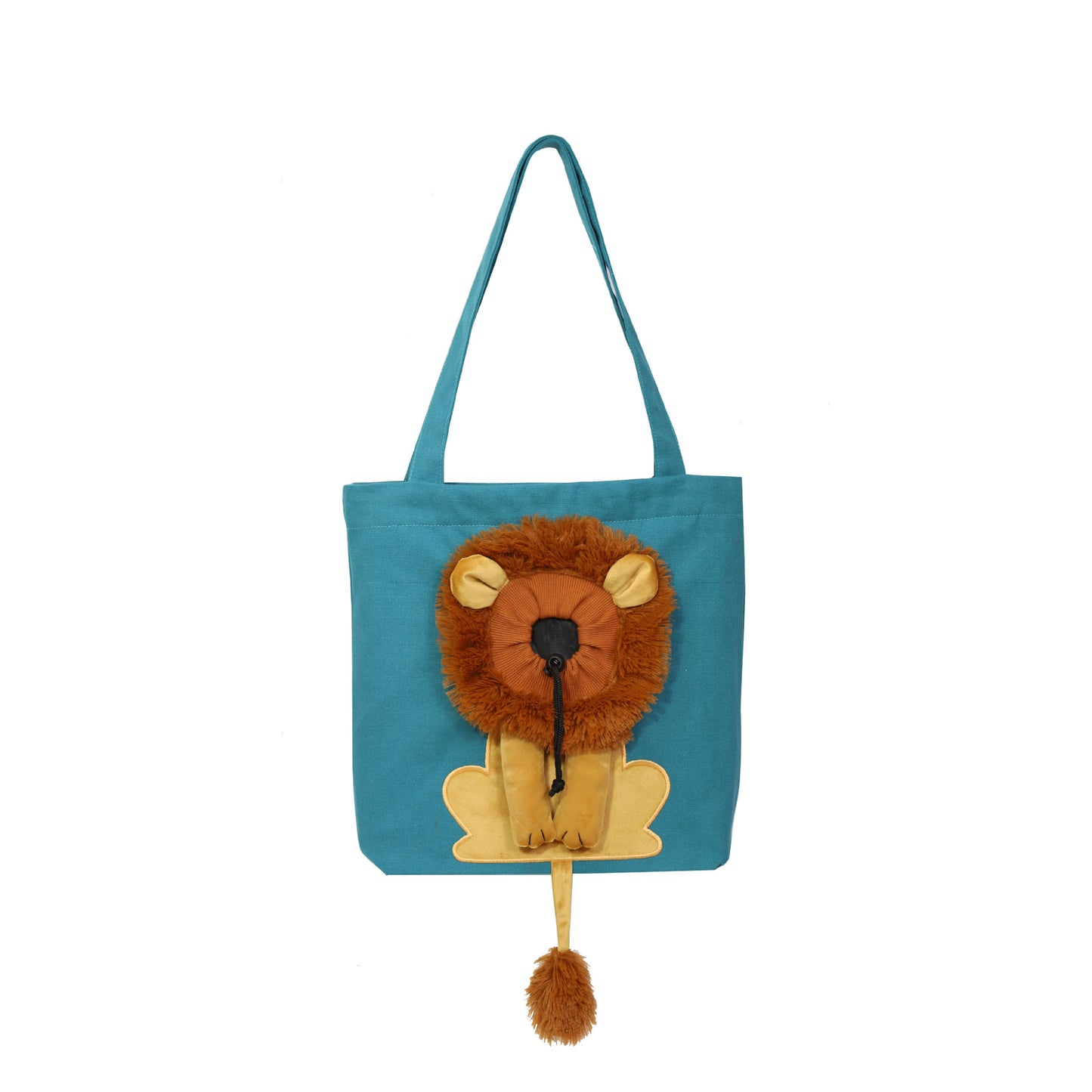 Lion Faced Pet Carrier with Zippers